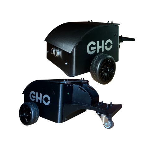 Final autonomous car with GHO branding