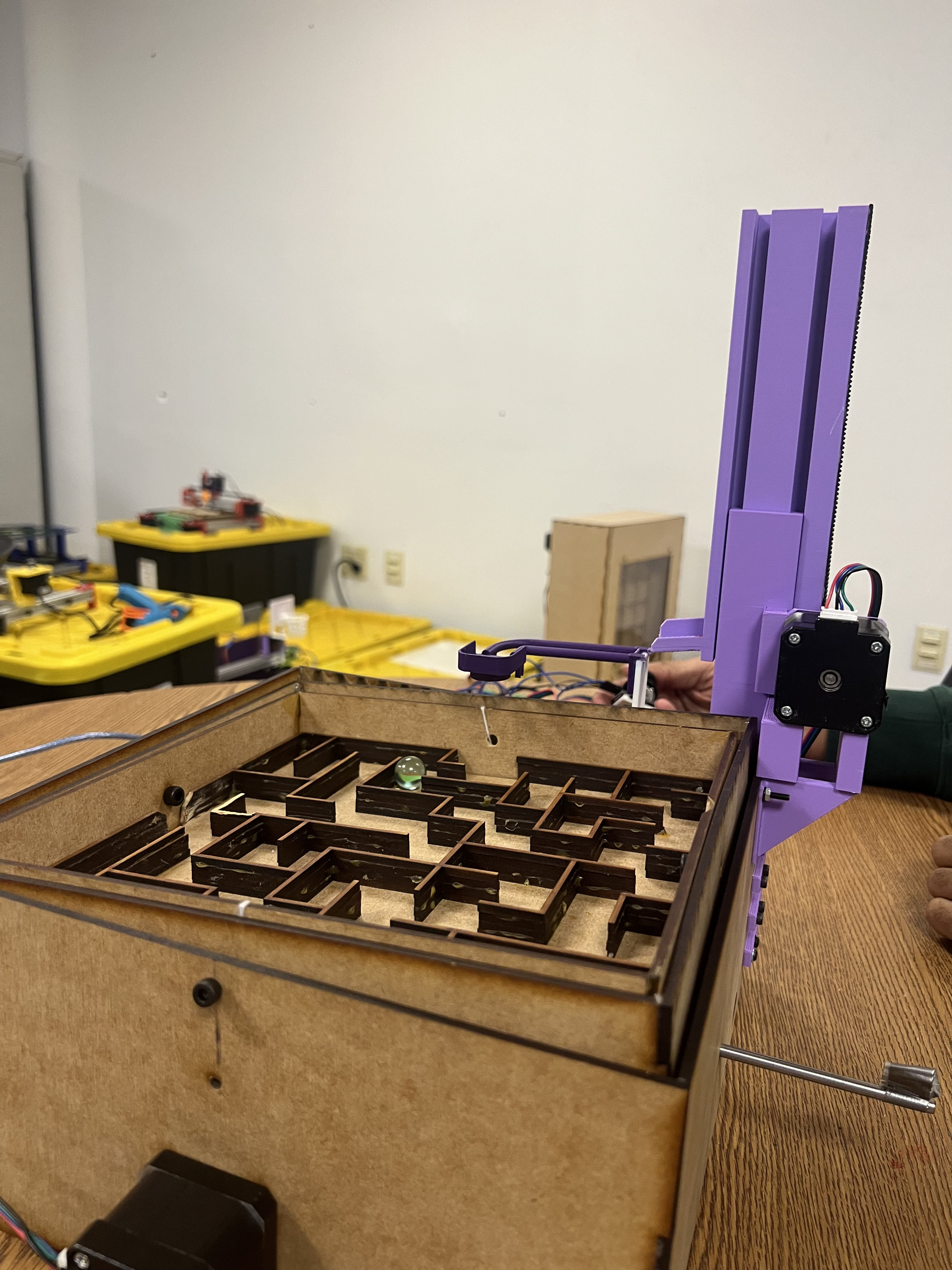 Laser-cut maze chassis and motion system
